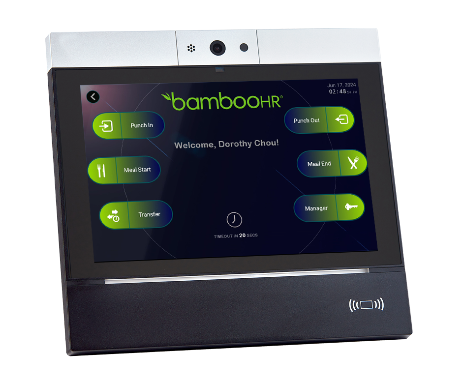 Time Clocks for BambooHR® Time Tracking